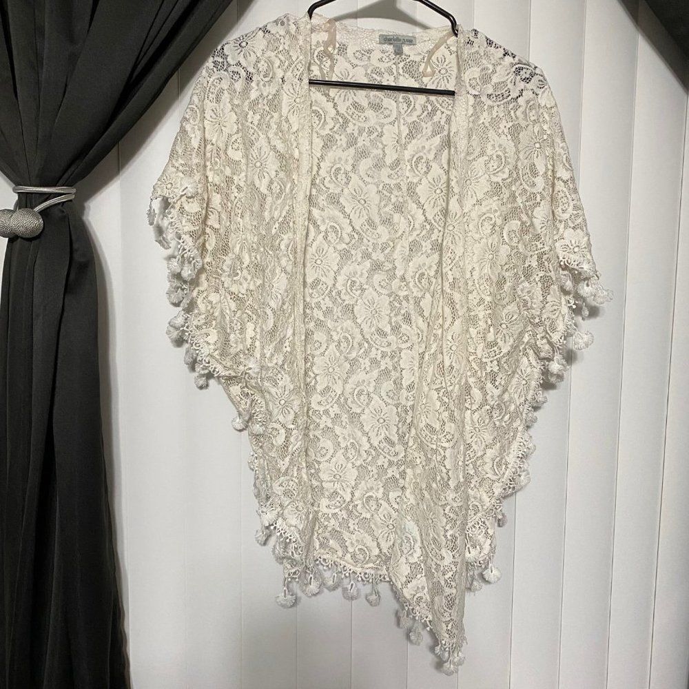 Charlotte Russe mesh embroidered